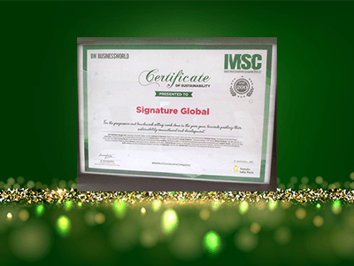 2022 Certificate of Sustainability by the Business world for India
